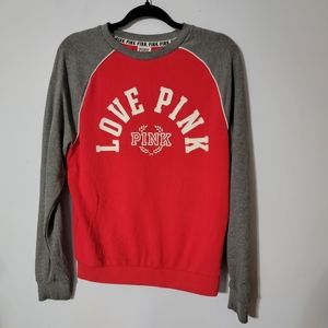 Pink‎ Victoria's Secret Ladies Small Long Sleeve Top Love Pink